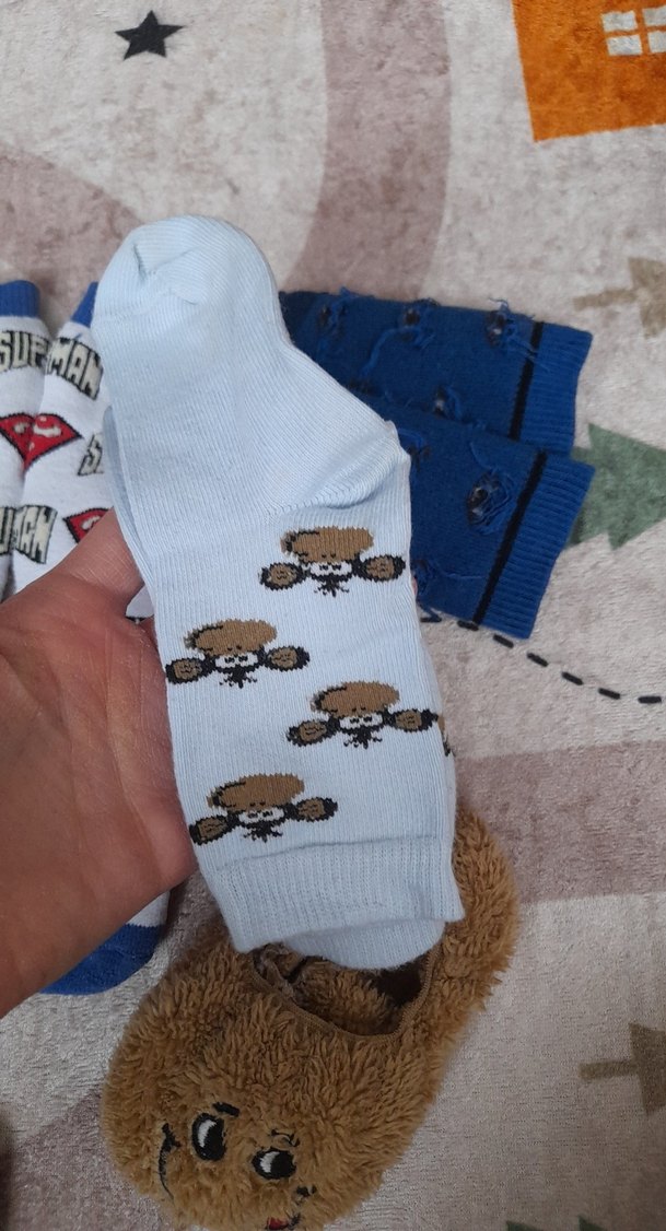 Erkek Çocuk Süperman Desenli Çoraplar - Görsel 5