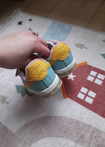 Kız çocuk cırt cırtlı Nıke aır force ayakkabı - Görsel 3