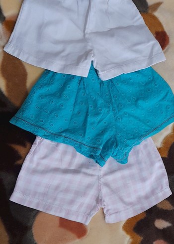 3 lü kız çocuk şort pantolon seti - Görsel 5