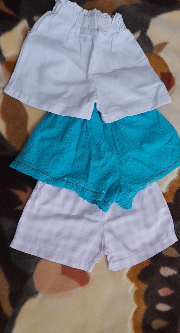 3 lü kız çocuk şort pantolon seti - Görsel 5