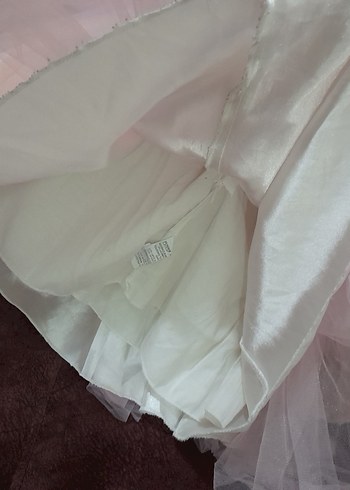 Kız Çocuk Unicorn Baskılı Fırfırlı Elbise - Görsel 4