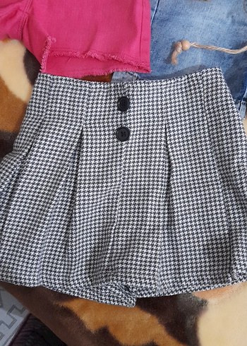 Kız Çocuk Kot Şort pantolon - Görsel 3