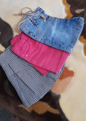 Kız Çocuk Kot Şort pantolon - Görsel 7