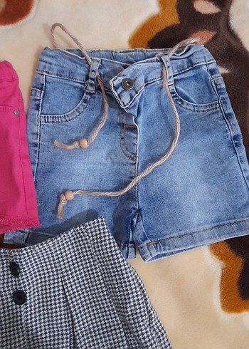 Kız Çocuk Kot Şort pantolon - Görsel 2