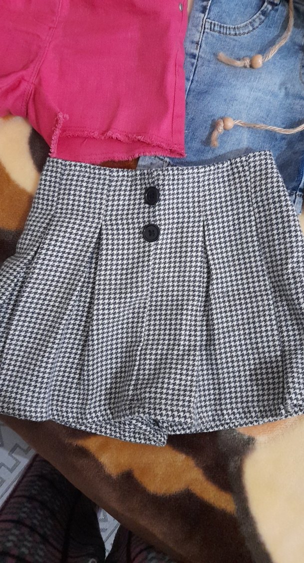 Kız Çocuk Kot Şort pantolon - Görsel 3