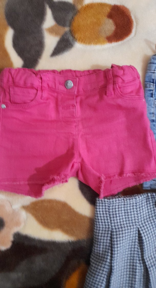 Kız Çocuk Kot Şort pantolon - Görsel 4