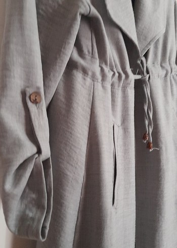 İkili Keten Tesettür Ferace - Görsel 4