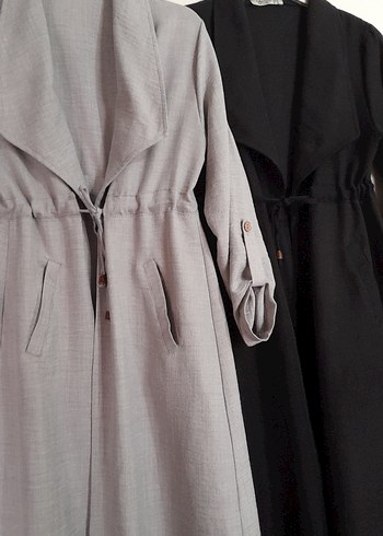 İkili Keten Tesettür Ferace - Görsel 14