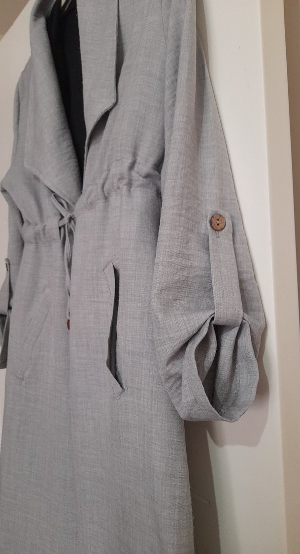 İkili Keten Tesettür Ferace - Görsel 5