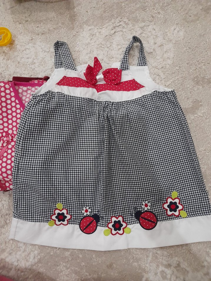 Kız Çocuk Yazlık Kışlık Elbiseler 7 Adet - Görsel 4