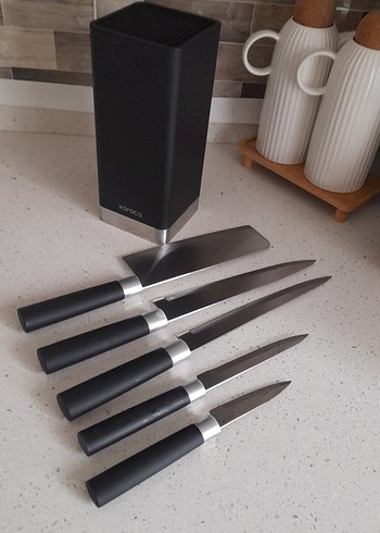 Karaca Siyah Bıçak Seti ve Standı - Görsel 3