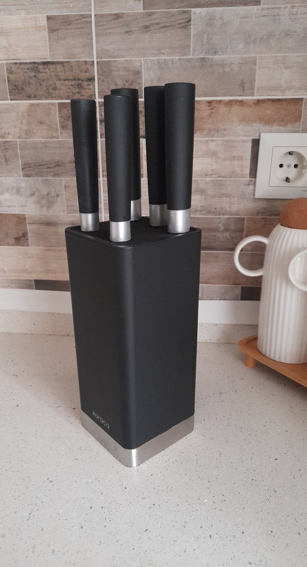 Karaca Siyah Bıçak Seti ve Standı - Görsel 2