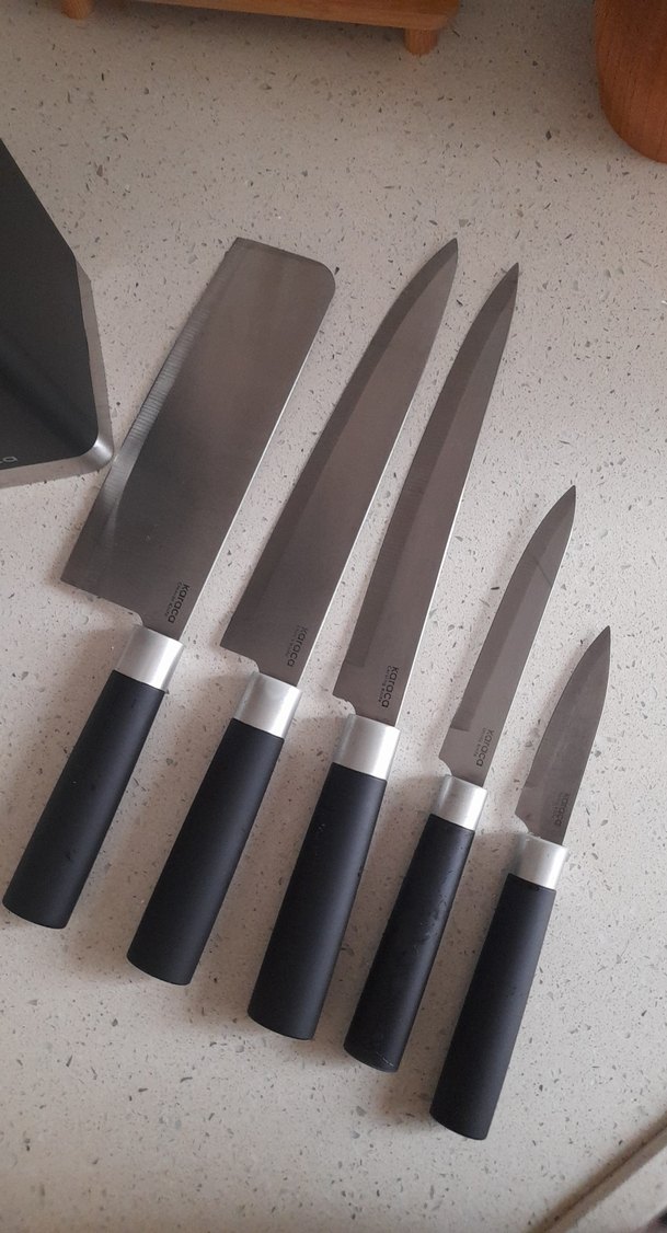 Karaca Siyah Bıçak Seti ve Standı - Görsel 4