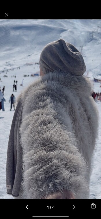 40 Beden camel Renk Loft kürk
