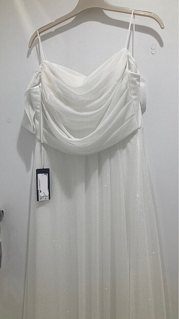 38 Beden beyaz Renk Nikah elbisesi