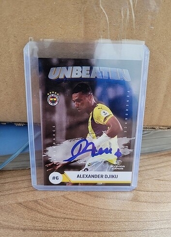 Fenerbahçe Djiku Islak İmzalı Kart /10