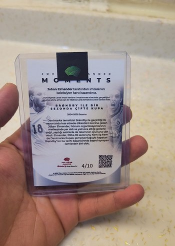 Johan Elmander İmzalı Futbol Kartı - Görsel 2