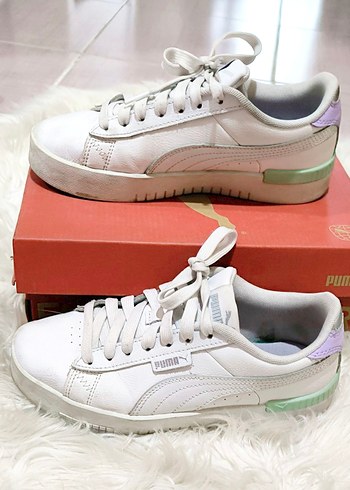 Puma Beyaz Kadın Spor Ayakkabı Pastel Renkli