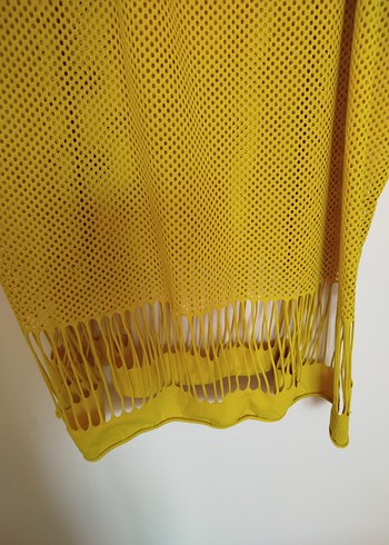 Sarı V Yaka Salaş PAREO - Görsel 3