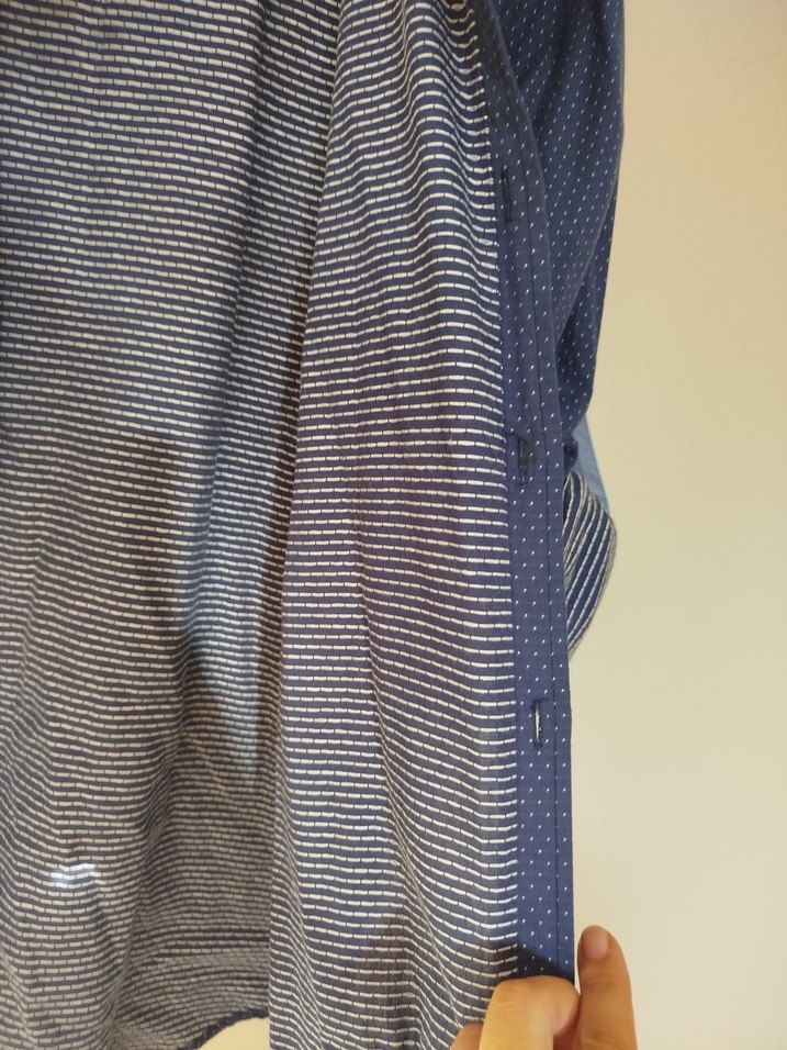 Gri Düğmeli Erkek Gömlek - Görsel 4