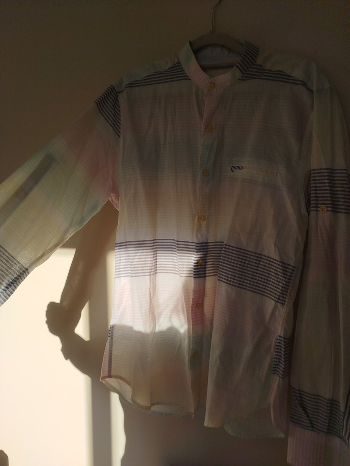 Pamuklu Beyaz Uzun Kollu Erkek Gömlek - Görsel 2