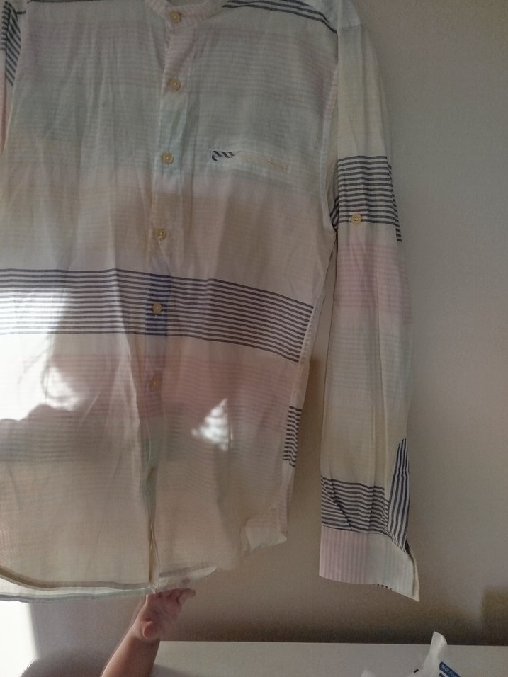 Pamuklu Beyaz Uzun Kollu Erkek Gömlek - Görsel 4