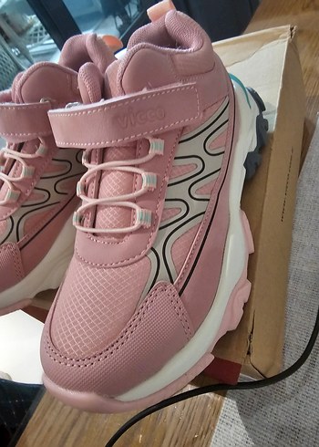 Kız Çocuk Pembe Velcro Spor Ayakkabı - Görsel 5