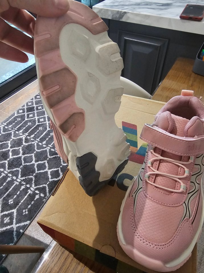 Kız Çocuk Pembe Velcro Spor Ayakkabı - Görsel 3