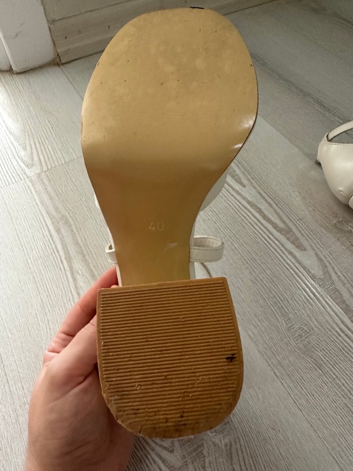 Beyaz Platform Topuklu Kadın Abiye Ayakkabı - Görsel 5