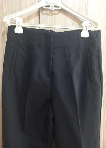 Kadın Lacivert Piliseli Kumaş Pantolon - Görsel 2