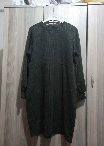 Siyah Uzun Kollu Triko Elbise - Görsel 3