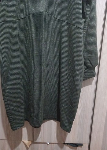 Siyah Uzun Kollu Triko Elbise - Görsel 6