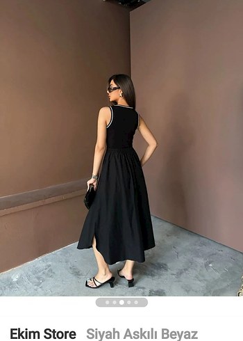 Trendyol & Milla Siyah Salaş uzun elbise