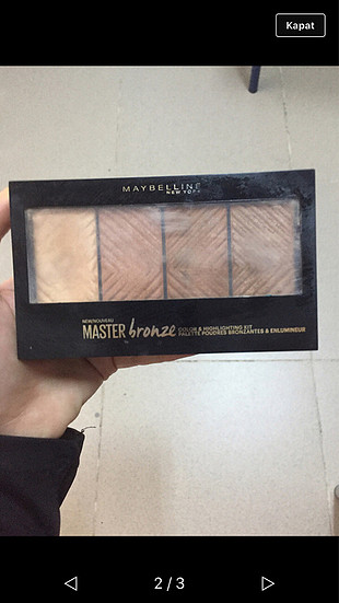 Maybelline highligthing and bronzer palette