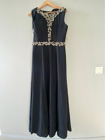 Çok şık gece elbisesi - Görsel 13