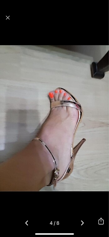 İnci Topuklu Ayakkabı - Görsel 5