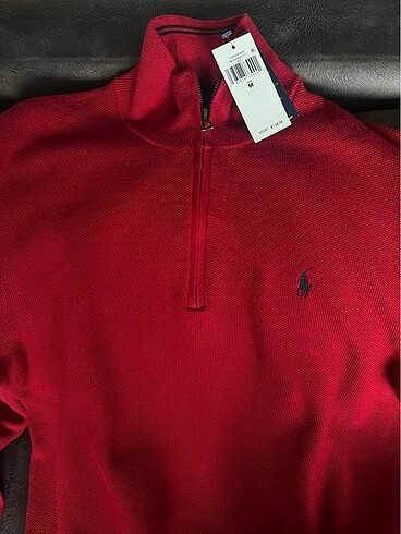 Polo Ralph Lauren Fermuarlı Kazak - Görsel 3