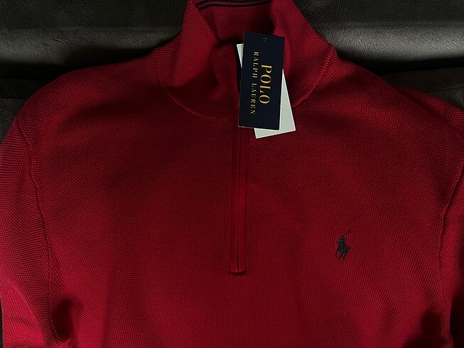 Polo Ralph Lauren Fermuarlı Kazak - Görsel 2