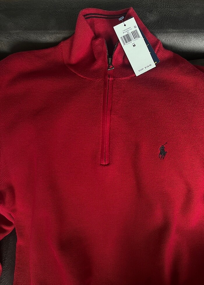 Polo Ralph Lauren Fermuarlı Kazak - Görsel 3