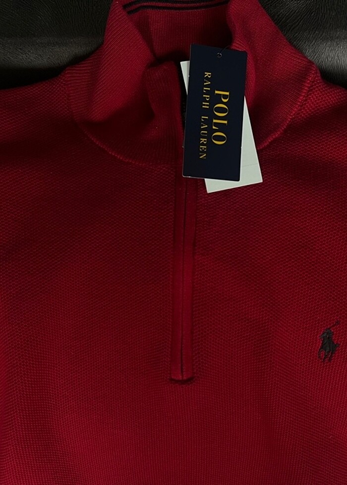 Polo Ralph Lauren Fermuarlı Kazak - Görsel 2