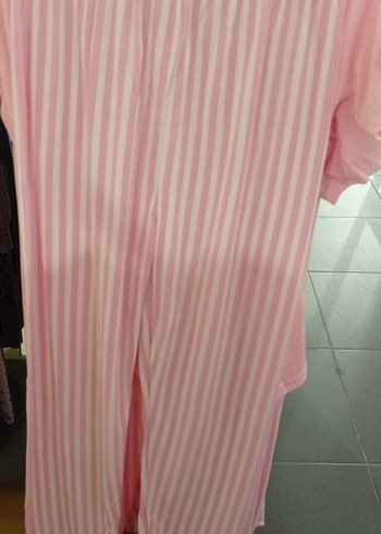 s Beden bordo Renk Bordo Kalp Desenli Rahat Kadın Pijama Takımı bedenler bulunuyor