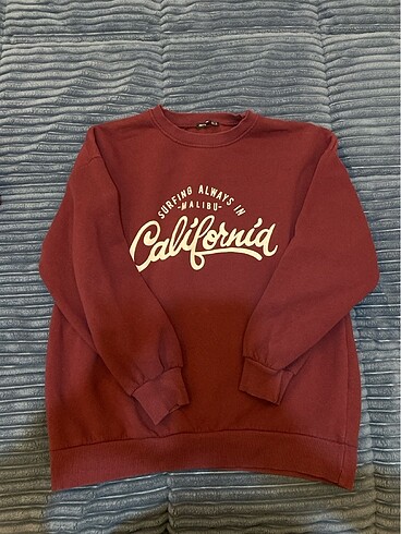 m Beden bordo Renk Sweatshirt
