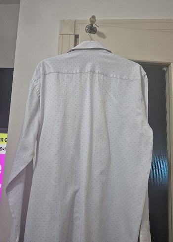 Erkek Beyaz Uzun Kollu Baskılı Gömlek - Görsel 5