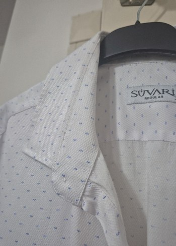 Erkek Beyaz Uzun Kollu Baskılı Gömlek - Görsel 4