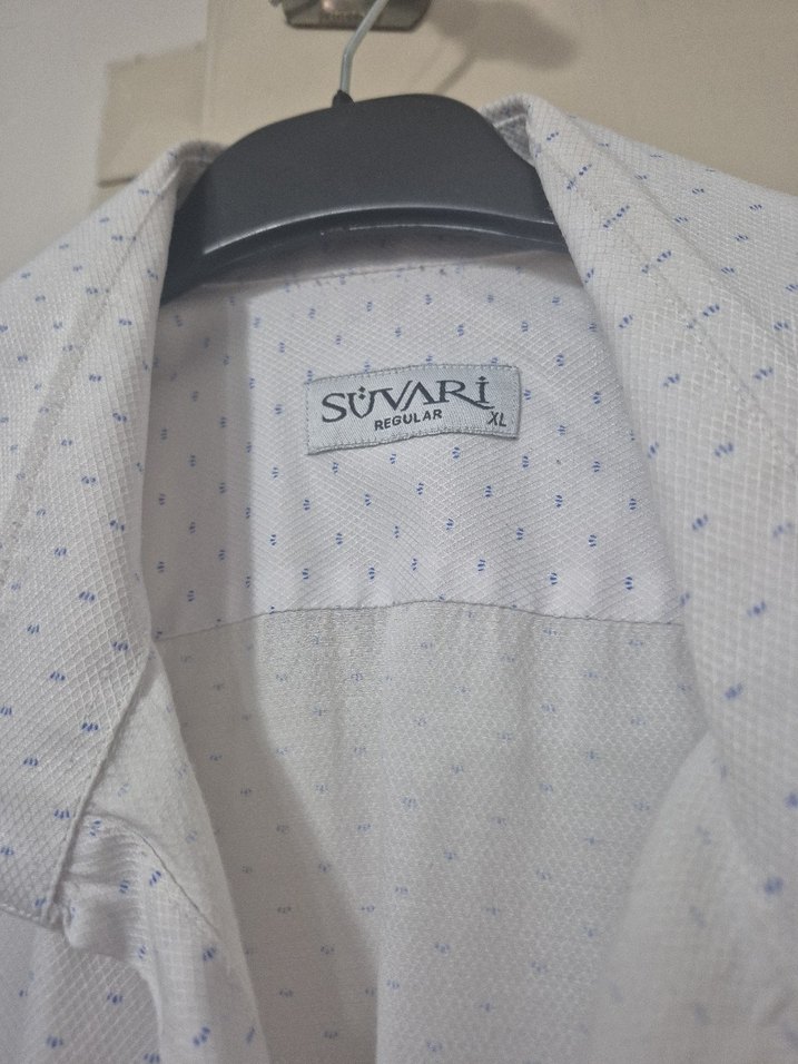 Erkek Beyaz Uzun Kollu Baskılı Gömlek - Görsel 3