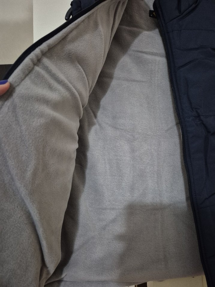 Erkek Lacivert Yüksek Yakalı Fermuarlı Yelek - Görsel 4