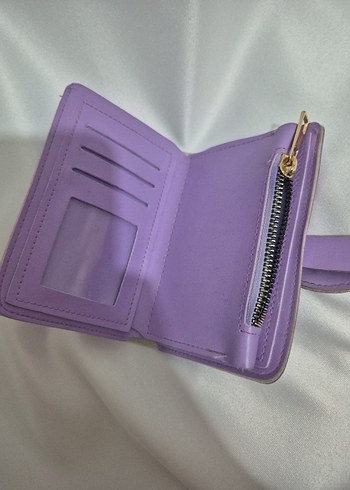 Pastel Mor Kadın Tokalı Cüzdan - Görsel 2