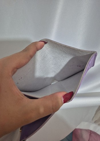 Pastel Mor Kadın Tokalı Cüzdan - Görsel 4