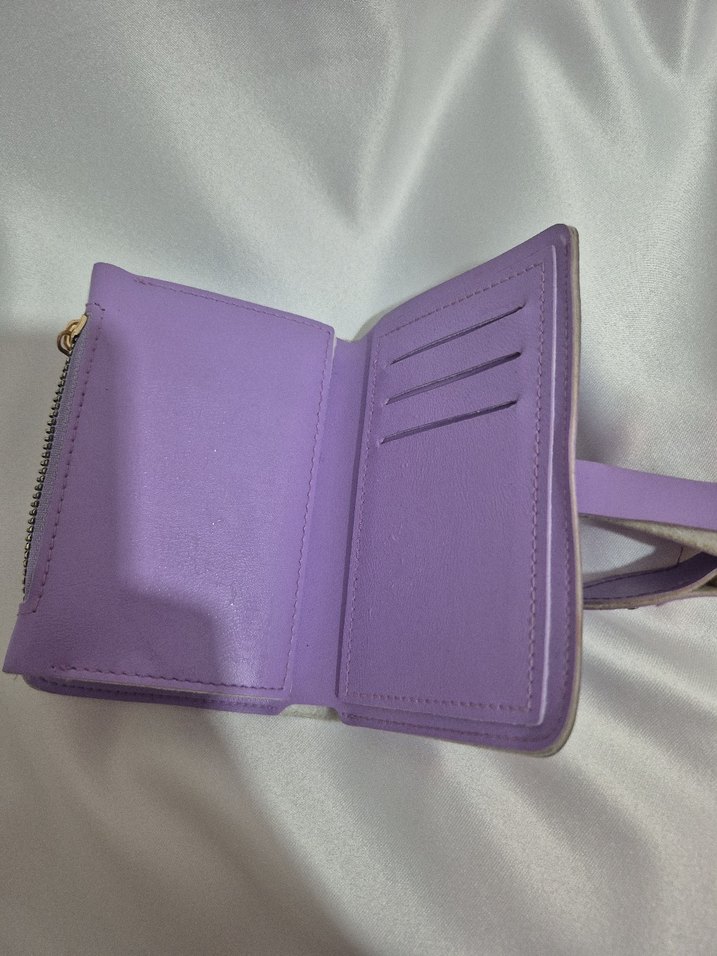 Pastel Mor Kadın Tokalı Cüzdan - Görsel 3