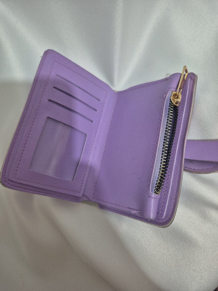 Pastel Mor Kadın Tokalı Cüzdan - Görsel 2